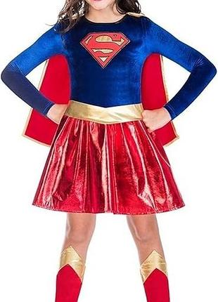 Яскраве красиве новорічне карнавальне плаття супергерл supergirl rubie's