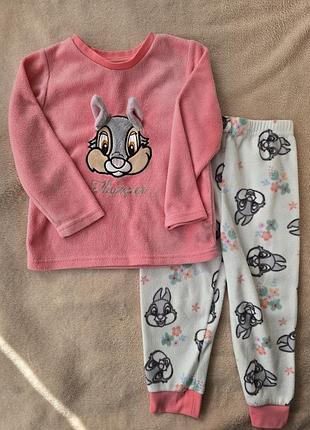 Піжама дитяча primark disney флісова з зайчиком тампером