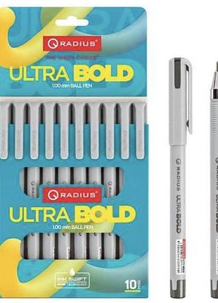 Ручка radius ultra bolt масляна чорна 0.7мм.