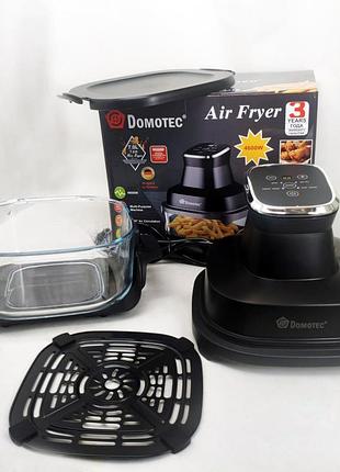 Аэрофритюрница аэрогриль air fryer domotec ms-3228 с led экраном для жарки без масла 4600 вт на 7 л