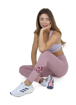 Лосіни жіночі adidas рожеві з логотипом