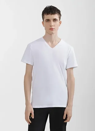 Нова чоловіча футболка dagi compact-cotton (туреччина) — біла, розмір s