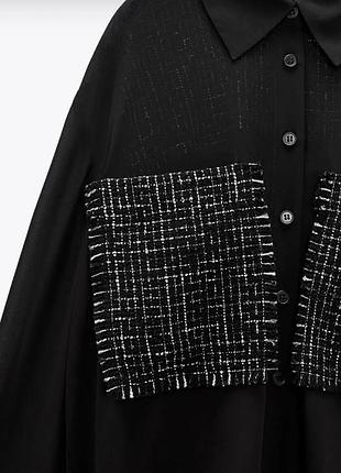 Блуза zara чорного кольору