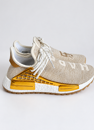 Оригінальні чоловічі жіночі unisex кросівки з люрексом pharrell williams x adidas nmd hu trail 'happy' (china exclusive) 41 1/3 25,5 см+1,5 см