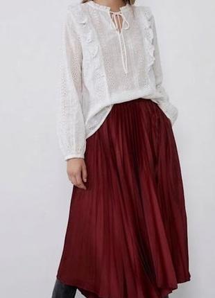 Блузка рубашка женская прошва new look m