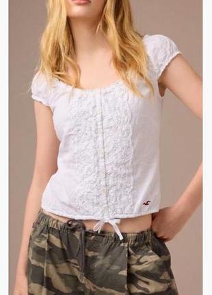 Блузка футболка топ hollister m