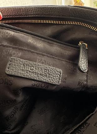 Шкіряна чорна сумка michael kors 7