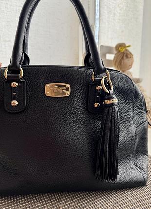 Шкіряна чорна сумка michael kors 6