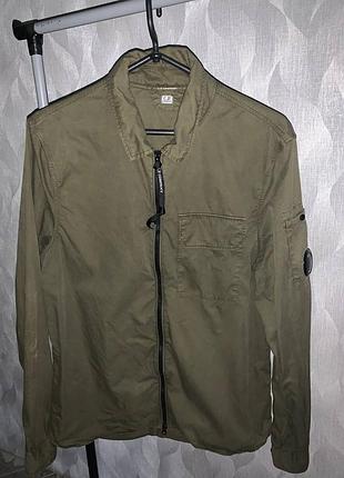 Овершот c.p. company gabardine zip overshirt