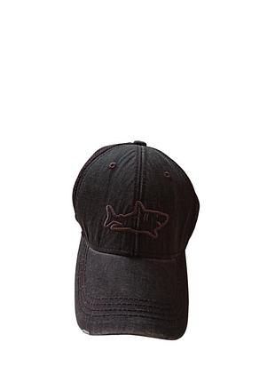 Бейсболка gap чорна з вишивкою акули