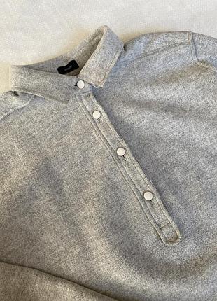 Преміальна вовняна сорочка-поло з шовковими ґудзиками joseph isla wool (virgin wool & silk) — оригінал