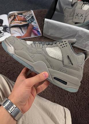Kaws x air jordan 4 retro 'cool grey' 2