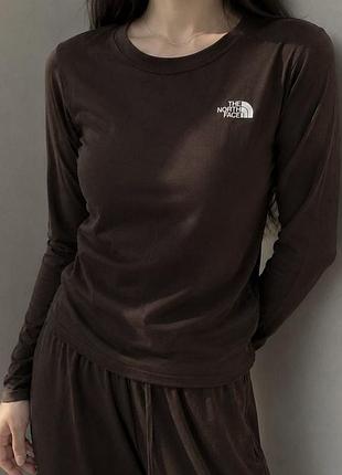 Лонгслів жіночий the north face коричневий