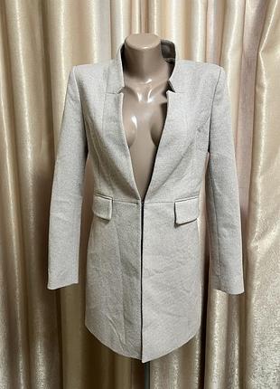 Жіночий піджак кардиган zara рожево-білий меланж  розмір s