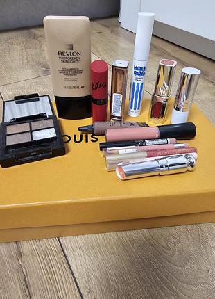 Набір декоративної косметики revlon та інші засоби для макіяжу loreal, dior