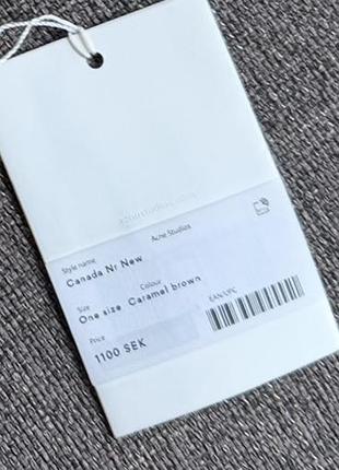 Шарф acne studios вовняний коричневий 3