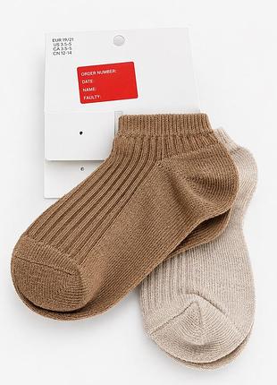 Мягкие короткие носки тонкой вязки на основе хлопка h&m