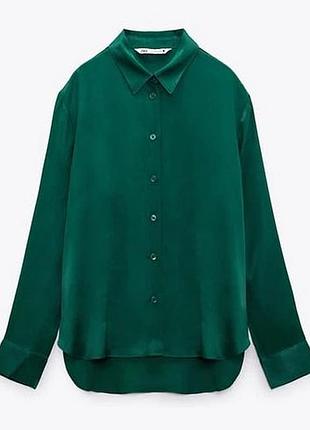 Блузка l zara сатин