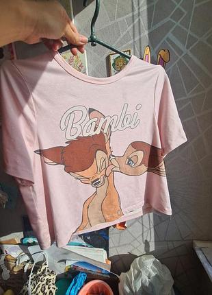 Піжама жіноча bambi рожева з принтом (топ та шорти)