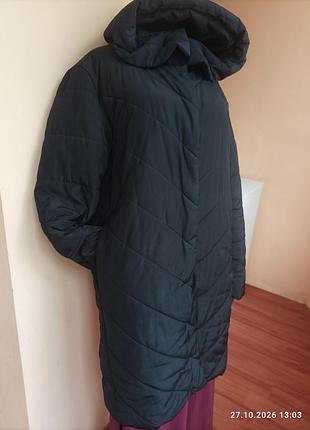 Жіноче стьобане пальто colin's чорне xl