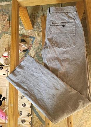 Брюки класичні сірі щільні з кишенями zara