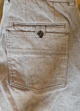 Брюки класичні сірі щільні з кишенями zara