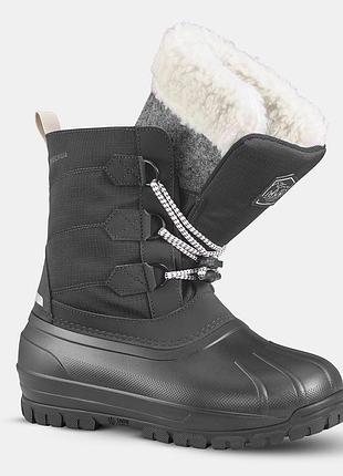 Зимові термочоботи снігоходи decathlon quechua sh500 ultra-warm, розмір 31 (19.5 см)