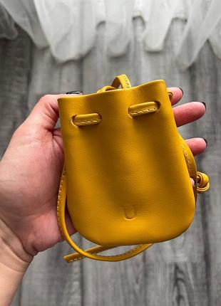 Nukot, pounch mini bag, жовта міні сумка