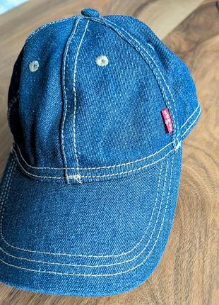 Бейсболка levi's джинсова синя чоловіча оригінал