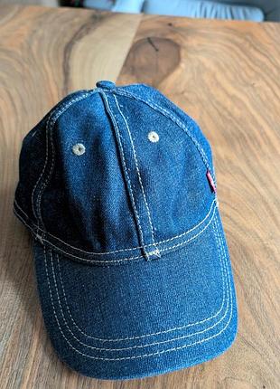Бейсболка levi's джинсова синя чоловіча оригінал 2