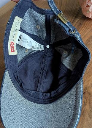 Бейсболка levi's джинсова синя чоловіча оригінал 3