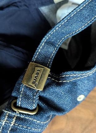 Бейсболка levi's джинсова синя чоловіча оригінал 4