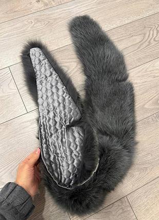 Нежная теплая накидка, кролик hand-made