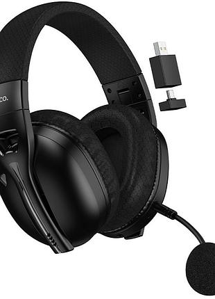 Накладные беспроводные наушники hoco w114 magic (bluetooth+3.5mm+2.4g) max joy