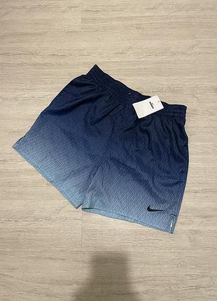 Спортивні шорти nike сині з градієнтом