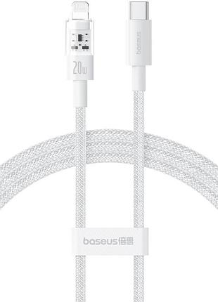 Дата кабель baseus gem fast charging type-c to lightning 20w (2m) (p10373001211-01)