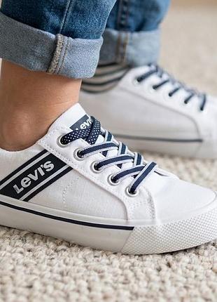 Нові дитячі кеди levi's кросівки мокасини 30р 19.5 см текстиль оригінал