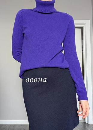 Жіночий гольф фіолетовий вовна кашемір massimo dutti