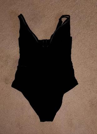 Суцільний купальник curvy kate чорний 75k