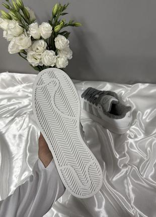 Adidas campus white grey winter fur 4