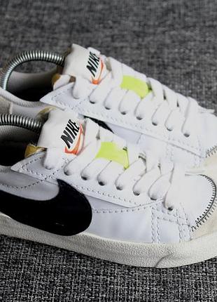 Кросівки nike blazer low 77 jumbo white оригінал нат шкіра+замша!