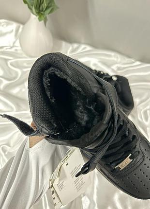 Nike air force 1 high black winter fur 5
