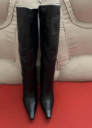 Шкіряні чоботи river island made in brazil оригінал,