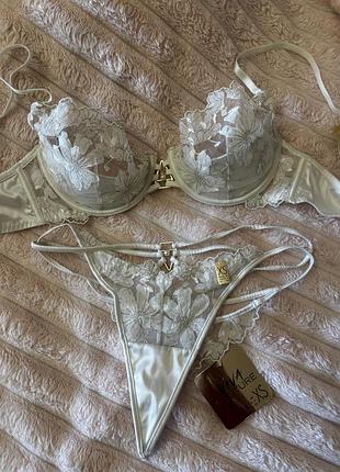 Комплект білизни жіночий viva couture молочний xs