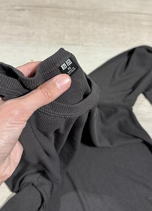 Лонгслів в рубчик uniqlo 3