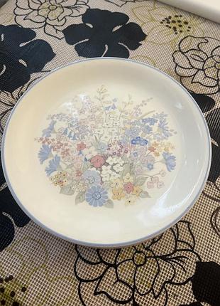 Десертні тарілки з вінтажної серії poole pottery "fleur".