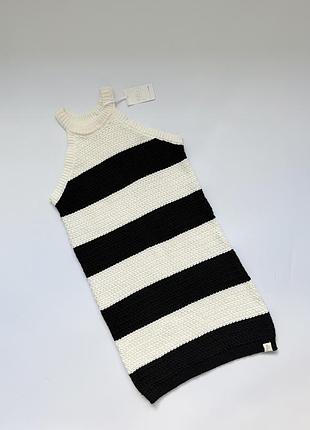 Нова бавовняна в'язана сукня в смужку billie by billie faiers / george (9-10 років / 135-140 см)
