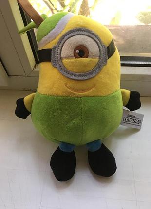 Мягкая игрушка миньон яблоко карл (оригинал, minions)
