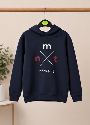 Худі для хлопчика name it темно-синього кольору, зріст 134/140 см