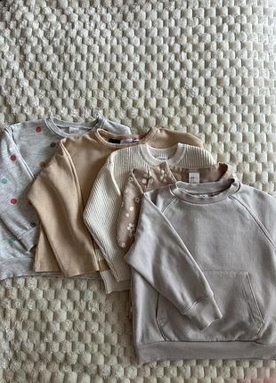 Набір світшотів для дівчинки h&m, розмір 98